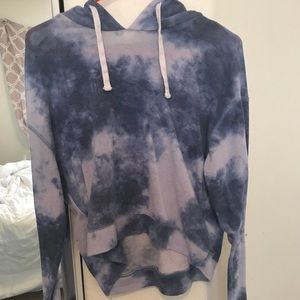 hollister crop hoodie